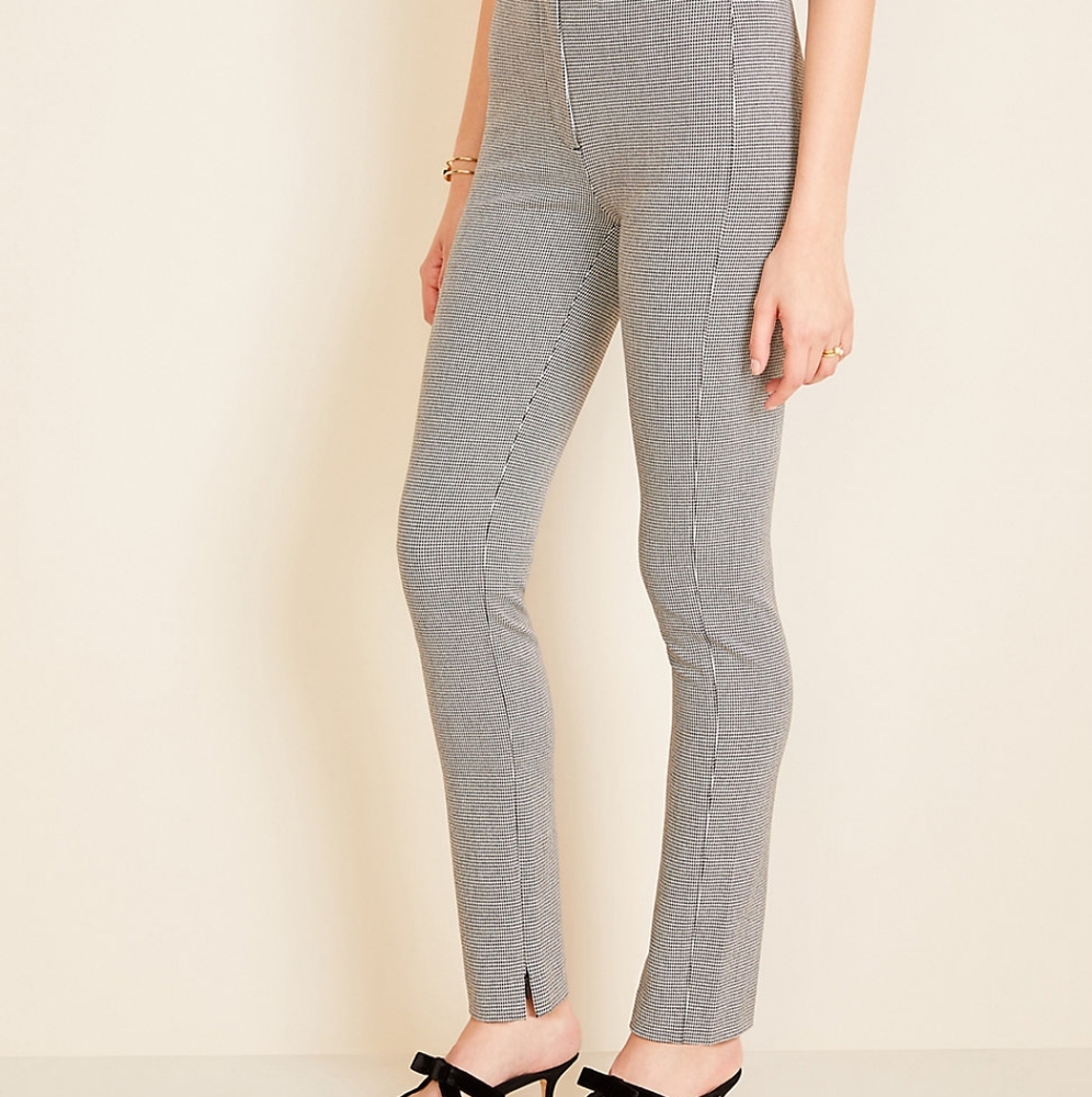 Ann Taylor Houndstooth Stretch Pant